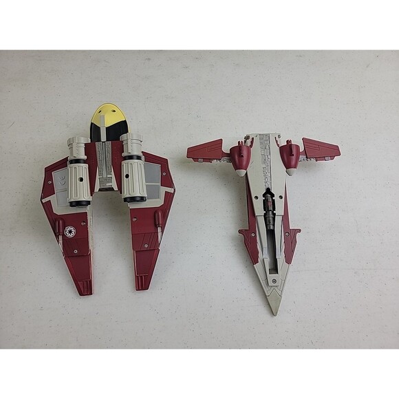 Hasbro Star Wars Clone Wars 2008 Obi-Wan Kenobi's Delta Jedi Starfighter - Picture 9 of 10